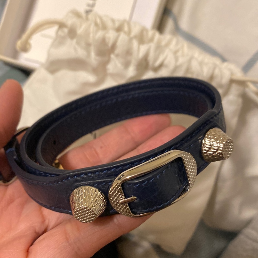 Original Balenciaga Triple Tour size S leather bracelet